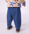 Pantalon b&eacute;b&eacute; en denim uni bleu