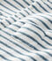 Combinaison longue rayée bébé en bouclette éponge blanc MARSHMALLOW/bleu ASTRO