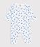 Dors bien sans pied en coton blanc/bleu/multicouleur