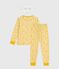 Pyjama déguisement enfant en coton imprimé léopard blanc MARSHMALLOW/blanc MULTICO