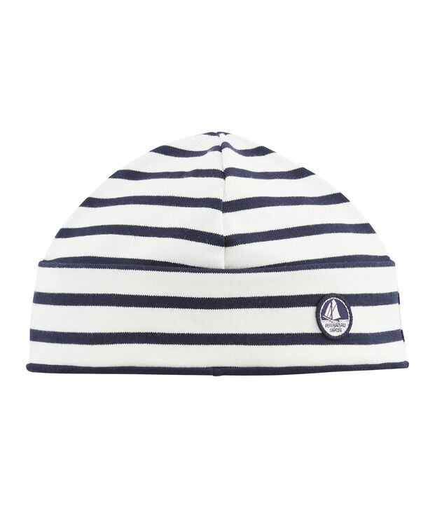 Bonnet marin mixte blanc/bleu