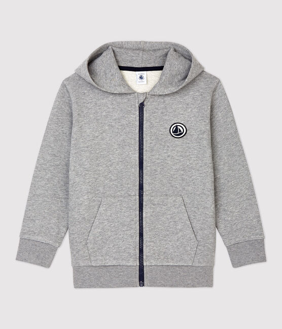 Sweatshirt à capuche enfant fille / garçon gris SUBWAY CHINE