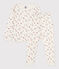 Pyjama fleur petite fille en tubique blanc MARSHMALLOW/blanc MULTICO