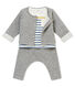 3-delige set in jacquardgebreide tubic voor babyjongens