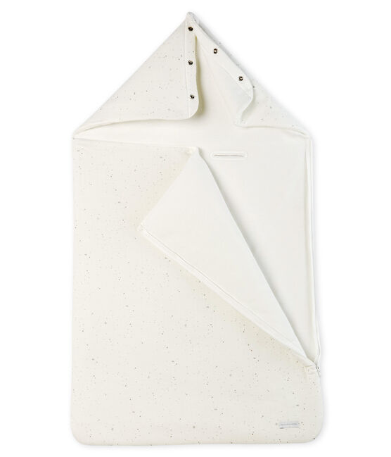 Nid d'ange bébé en tubique blanc MARSHMALLOW/blanc MULTICO