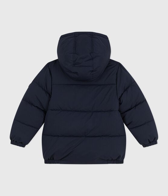 Effen donsjack voor kinderen blauw SMOKING