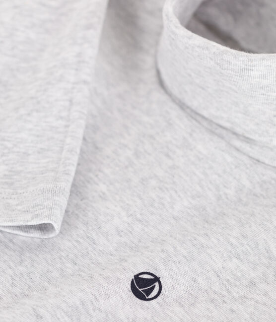 Sous-pull en coton enfant fille / garçon gris POUSSIERE CHINE