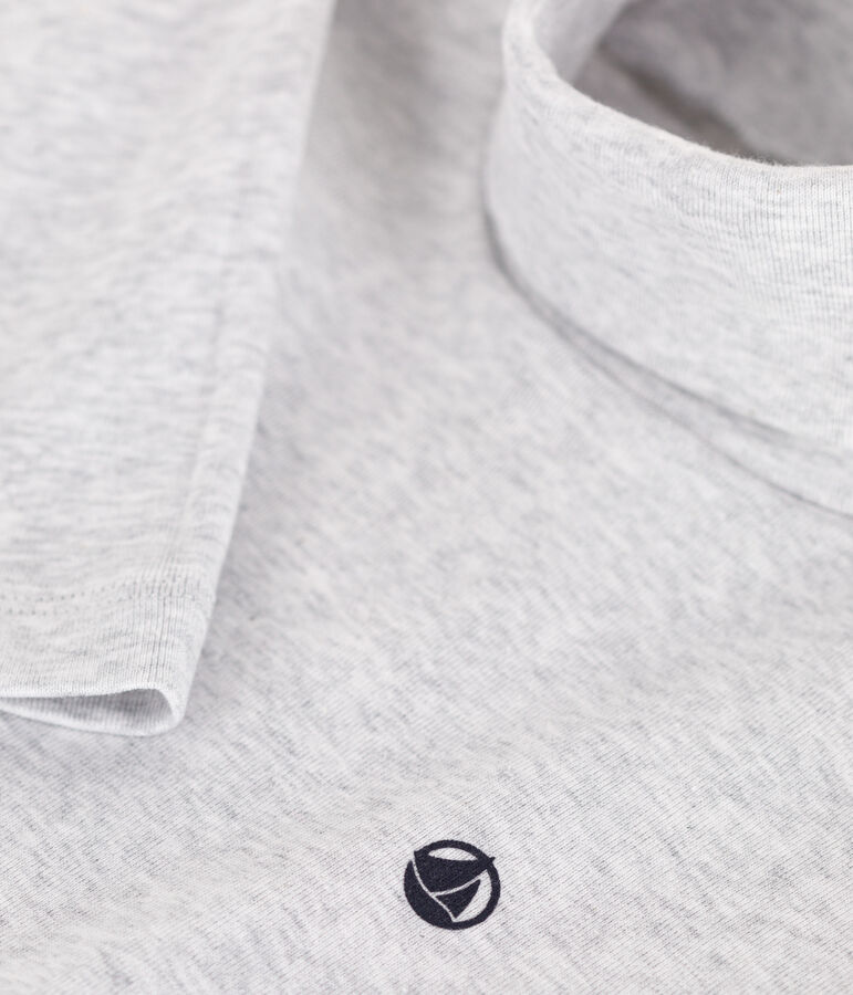 Sous-pull en coton enfant fille / gar&ccedil;on gris