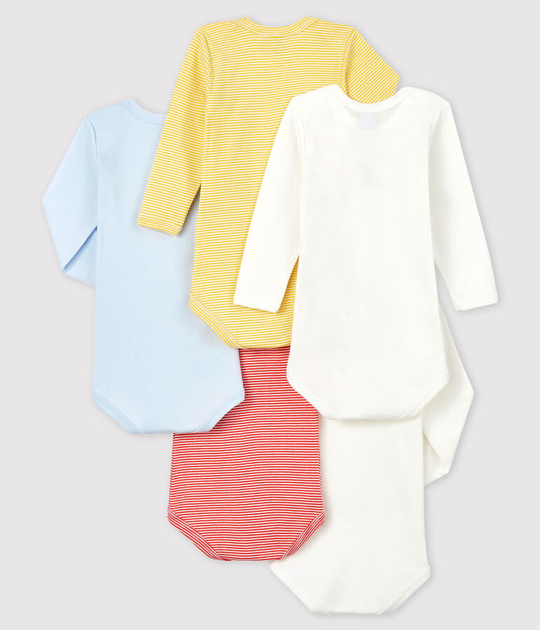Lot de 5 bodies manches longues b&eacute;b&eacute; garcon variante 1