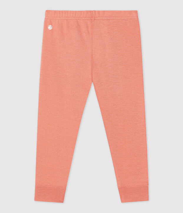 Legging van biokatoen voor baby's roze
