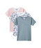 Set van 3 jongens-T-shirts met korte mouwen wit LOT