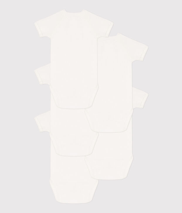 Set van 5 overslagbody's met korte mouwen van katoen multicouleur