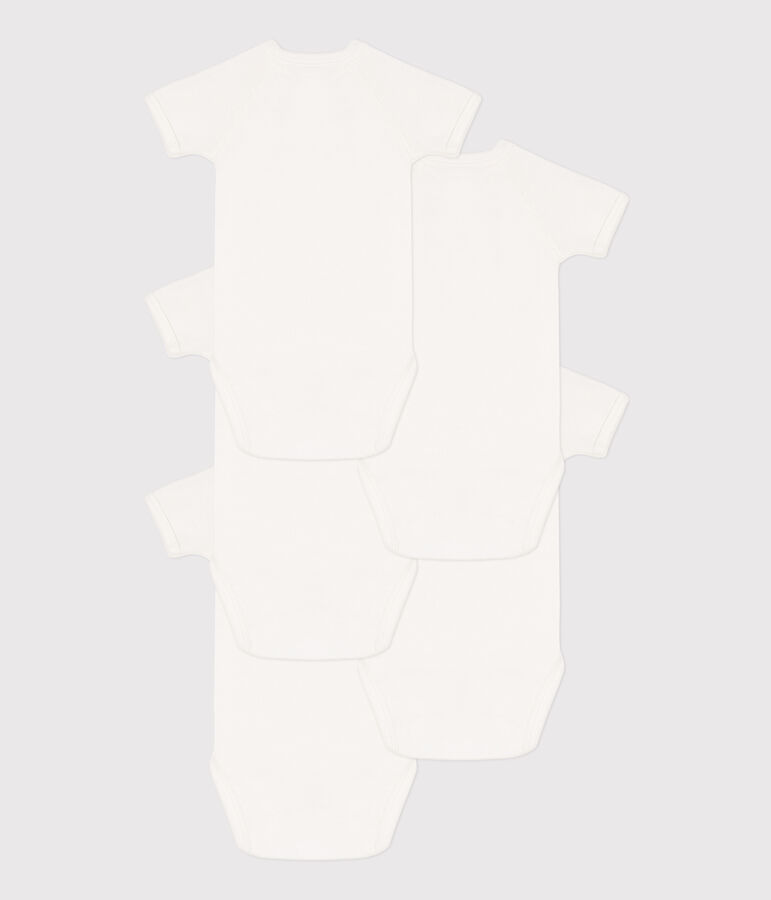 Set van 5 overslagbody's met korte mouwen van katoen variante 1