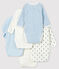 Lot de 5 bodies naissance manches longues bébé variante 2