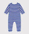 Pyjama de Noël en velours bébé bleu CALVIN/ MARSHMALLOW