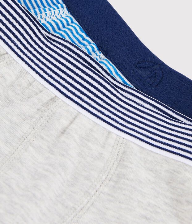 Set van 2 boxershorts voor jongens met milleraies strepen multicouleur