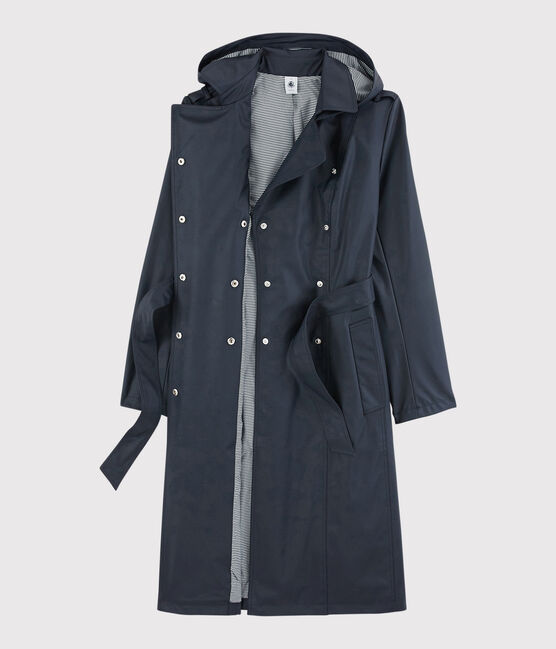 Trenchcoat met capuchon Dames blauw SMOKING