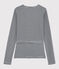 Cardigan cache-cœur en coton rayé Femme bleu SMOKING/blanc MARSHMALLOW