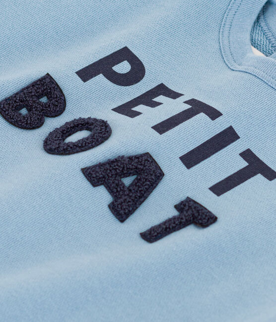Sweatshirt in molton voor baby's blauw AZUL