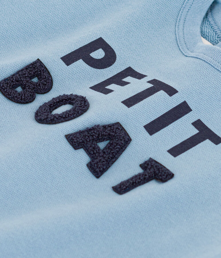 Sweatshirt en molleton b&eacute;b&eacute; bleu