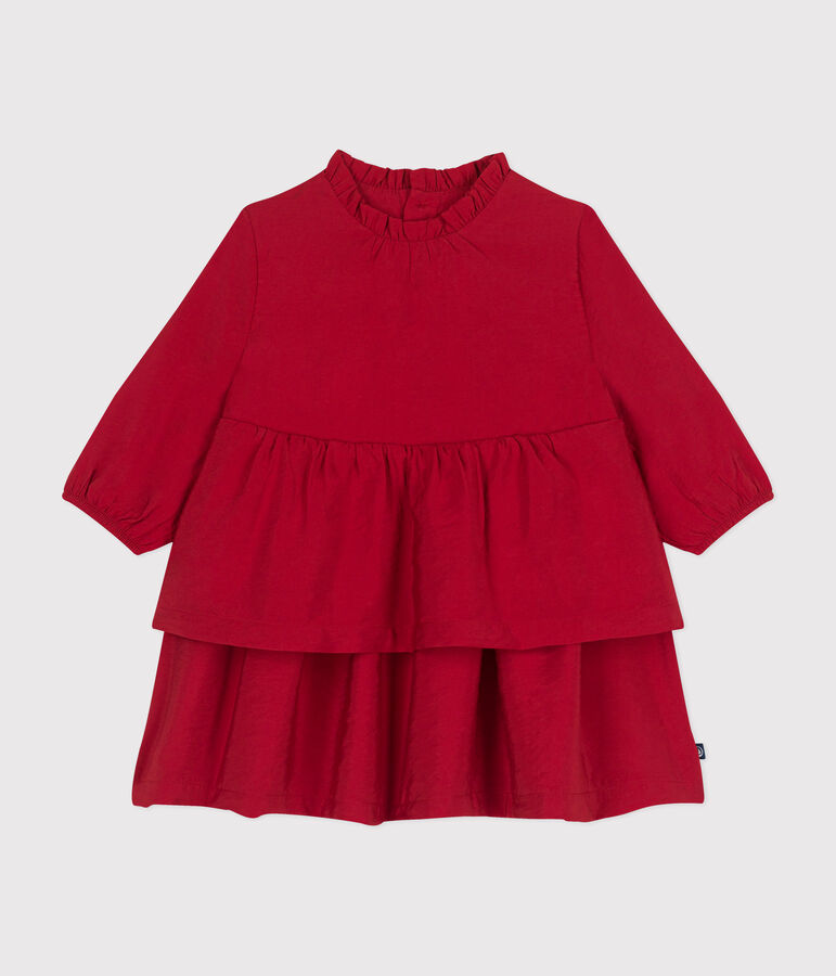 Robe manches longues b&eacute;b&eacute; rouge