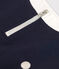 Molton meisjesjurk met lange mouwen blauw SMOKING