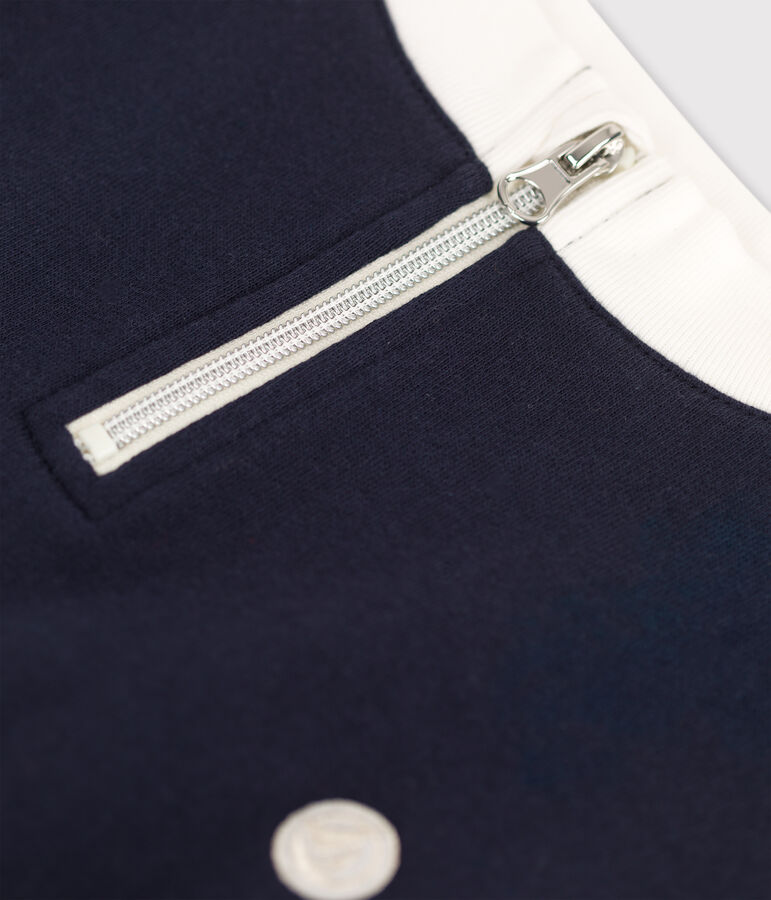 Robe manches longues en molleton enfant fille bleu SMOKING