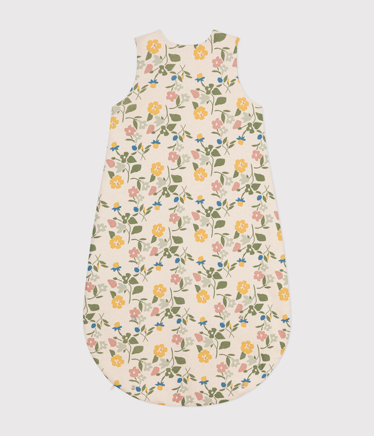 Katoenen trappelzakje met bloemenprint TOG 2 ecru/multicouleur