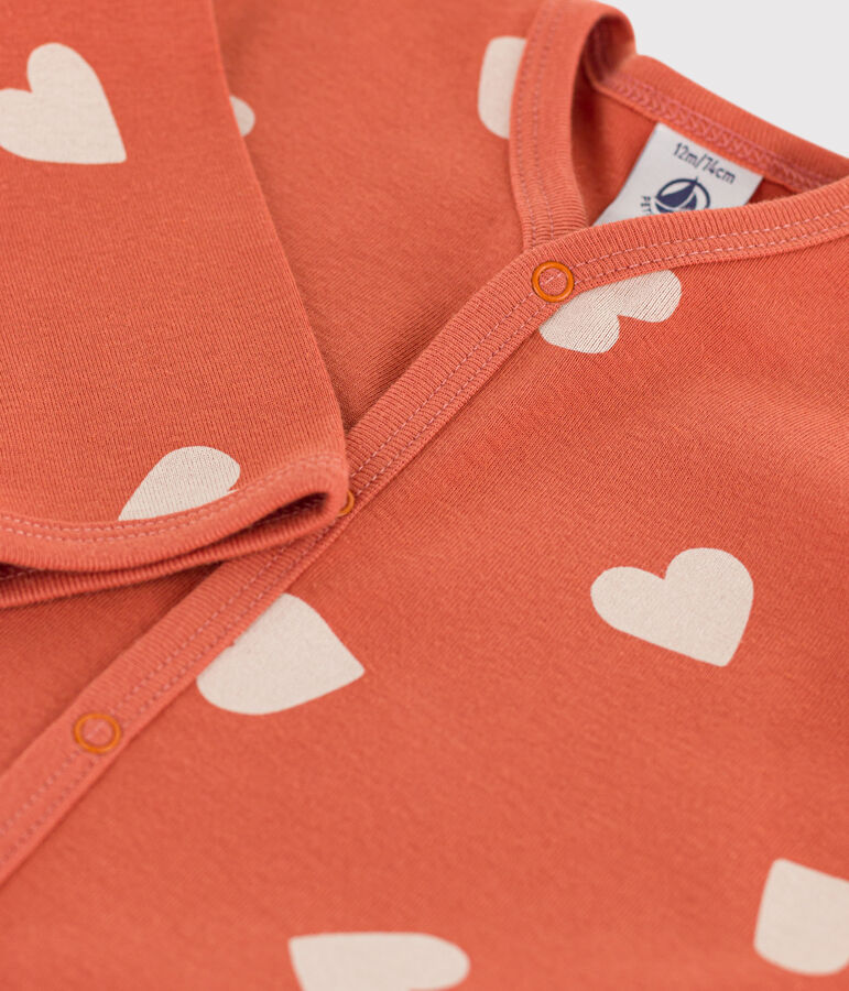 Dors-bien sans pieds b&eacute;b&eacute; en coton BRANDY/ AVALANCHE