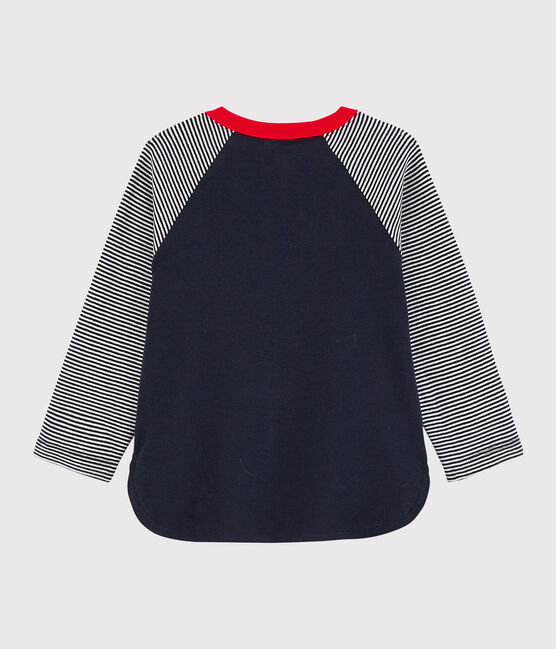 Tee-shirt colorblock bébé garçon bleu SMOKING/blanc MARSHMALLOW
