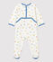 Dors-bien bébé imprimé animaux colorés molleton en coton biologique blanc MARSHMALLOW/blanc MULTICO