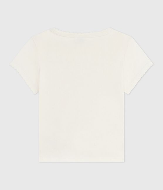 Tee-shirt enfant à manches courtes imprimé écru MILK