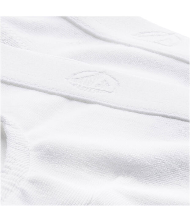 Set van 2 witte slips voor jongens multicouleur