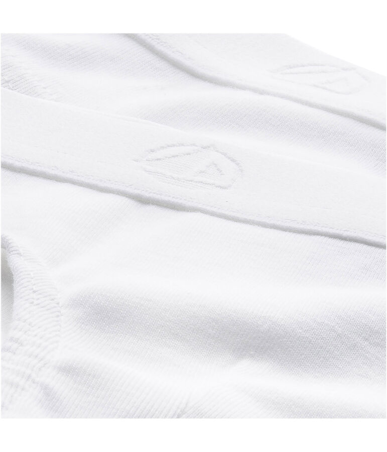 Set van 2 witte slips voor jongens multicouleur