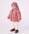 Doudoune b&eacute;b&eacute; en polyester uni rose