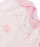 Lot de 2 bodies manches courtes bébé fille uni/milleraies lot .