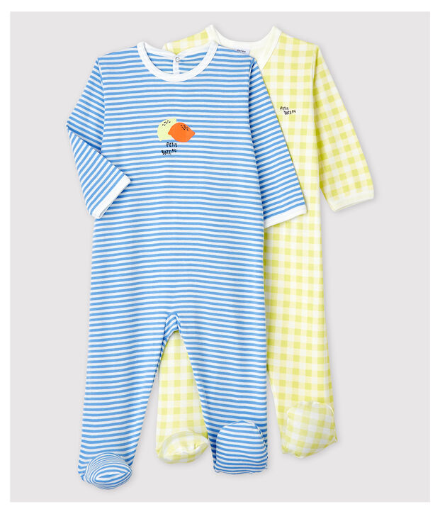 Set van 2 katoenen pyjama's multicouleur