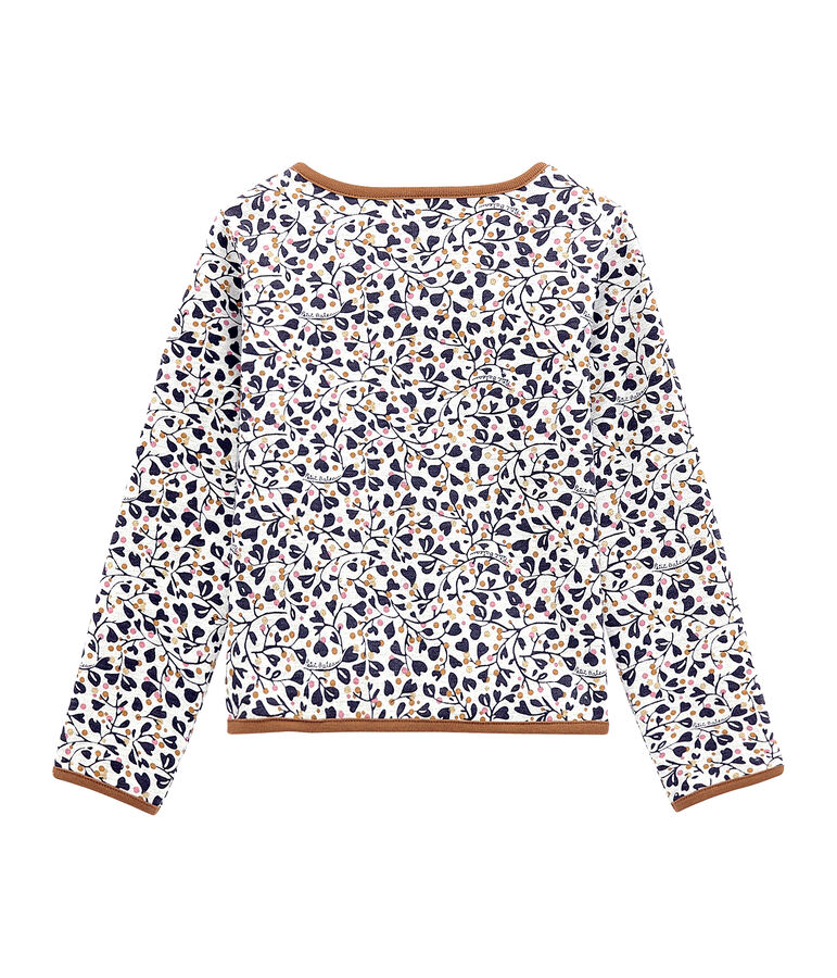 Meisjesvest grijs BELUGA/wit MULTICO