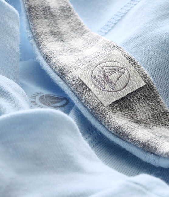 Lot bonnet et chaussons bébé garçon bleu FRAICHEUR