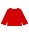 Cardigan bébé fille en maille velours rouge TERKUIT