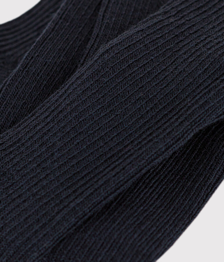 Collant b&eacute;b&eacute; en laine bleu