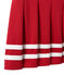 Meisjesrok met afneembare bretellen rood TERKUIT