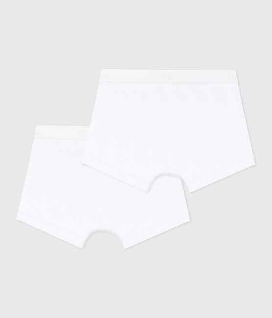 Lot de 2 boxers blancs petit garçon variante 1