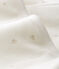Lang babypakje van gebreide gewatteerde stof wit MARSHMALLOW/grijs SOURICEAU CN