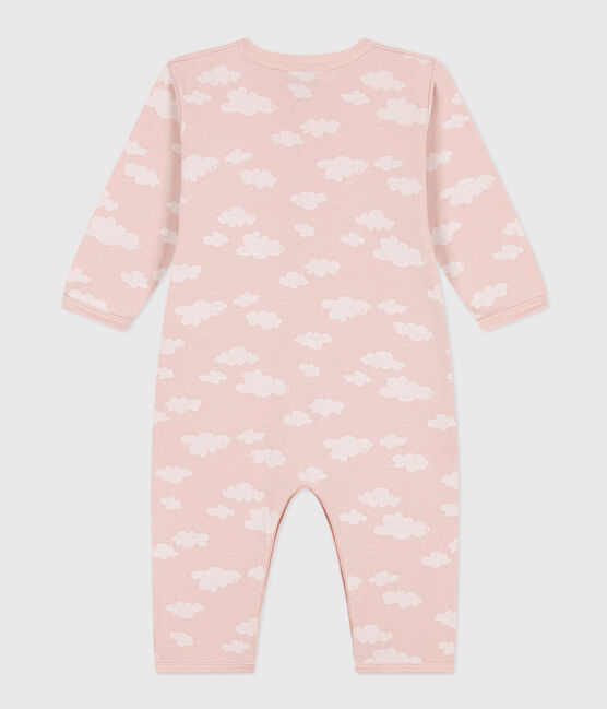 Pyjama bébé sans pieds imprimé en coton SALINE/ MARSHMALLOW