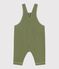 Lange babysalopette van gekleurde denim groen OLIVINE