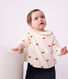 Blouse b&eacute;b&eacute; en velours brod&eacute; motif n&oelig;uds