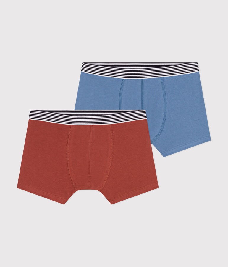Set van 2 boxershorts voor kinderen in katoen en elastaan variante 2