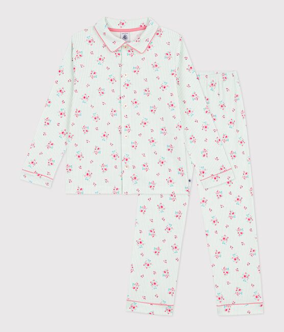 Pyjama boutonné enfant en coton  imprimé MARSHMALLOW/ AMANDIER/ MULTICO