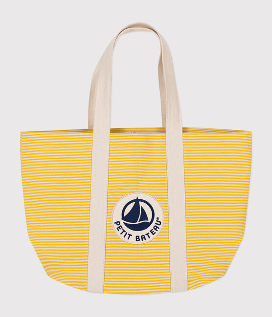 Sac de plage en coton uni jaune NECTAR/ AVALANCHE